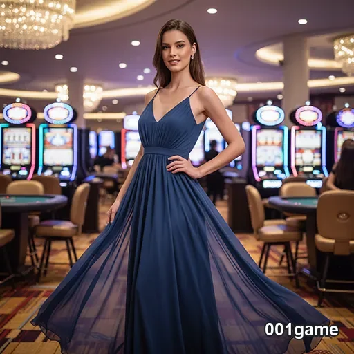 Modelo de cassino VIP do 001game, apresentando um ambiente luxuoso e sofisticado para jogadores.